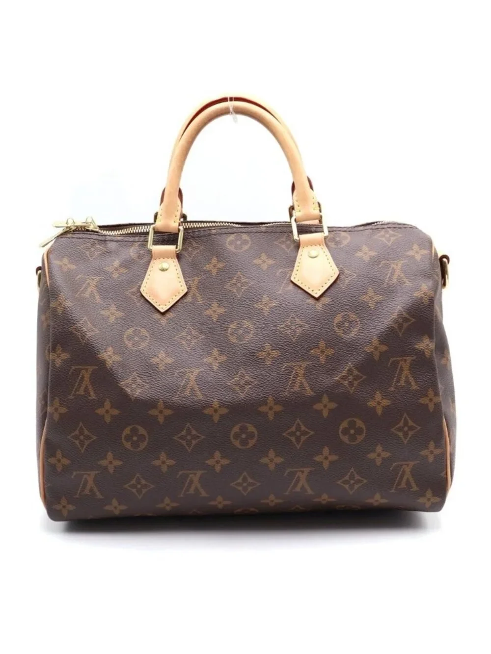 Louis Vuitton Monogram Speedy Bandouliere 30 Leather 2-Way Bag Brown